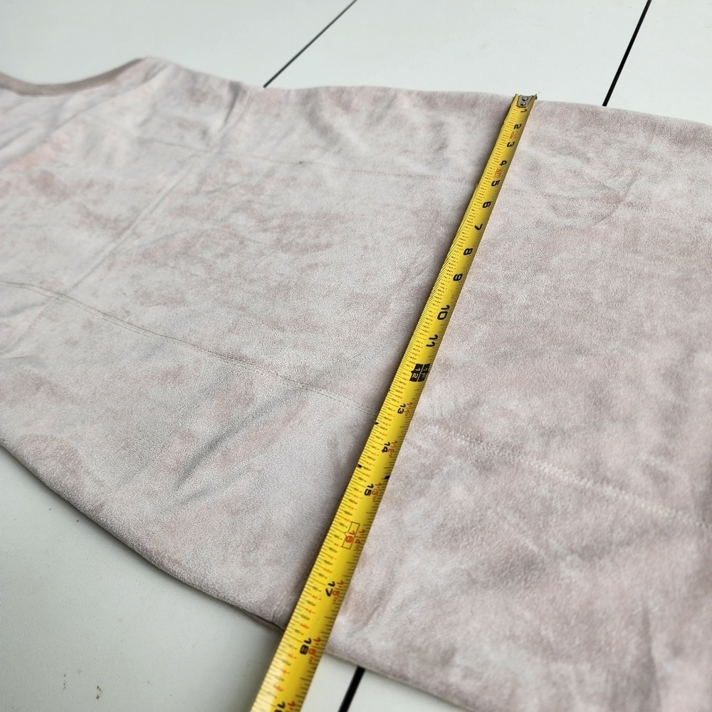 Calvin Klein Faux Suede Pullover  Dress Light Beige Sleeveless Womens Size S - Picture 11 of 15